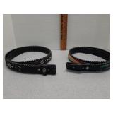 2 Circle Y Beaded belts