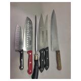 Various kitchen knives