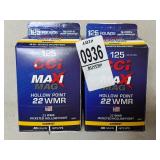 * 22 WMR jacketed hollow point ammo ammunition