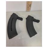 2, SKS magazines steel and plastic