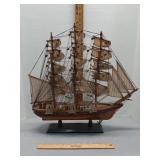 Wood model of ship- Approx 19'  x 19'