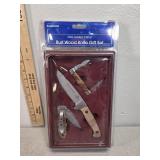 Winchester Burl wood knife set 2006 limited ed.