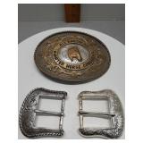 belt buckles: All American