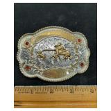 belt buckle silver. Circle Y