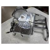 Rival meat slicer, stainless steel works!