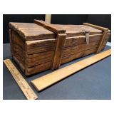 Old wood box crate