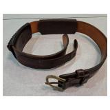 Leather cartridge belt, Done Hume sz 36