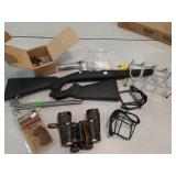 binoculars, synthetic rifle stock,  parts & other