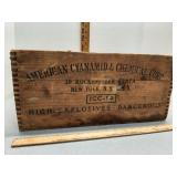 Wood crate: American Cyanamid & Chemical