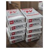 200 rounds 5.56 FMJ Winchester ammo ammunition
