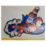 > Budweiser Bud Man metal wall decor