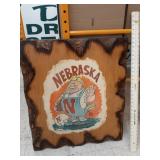 > Wood Nebraska Cornhuskers mascot Herbie