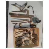 Mini vise, Old tools & top brass grape box