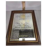 > Canadian club whiskey mirror