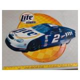 > Miller Lite Nascar metal wall decor