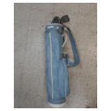 > Patty Berg Wilson golf clubs and bag