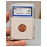 IGS 1990 Lincoln 1c MS68 RED no VDB Variety