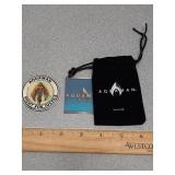 *Challenge coin featuring Aquaman & Black Manta