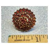 *Antique Bohemian Garnet sing earring