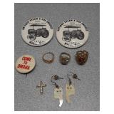 * Rings & buttons Wilcox Nebraska 1974
