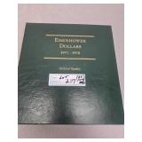 Eisenhower dollar, 1971-78 book with 25 coins, 10