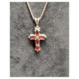* Sterling silver & gemstone necklace