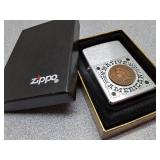 New Zippo lighter, never opened, 1901 Indian head