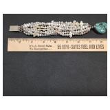 * Vintage baroque pearl, sterling silver,