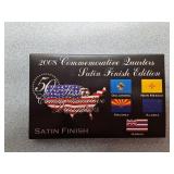 2008 25c Satin Finish Commemorative Quarter Set D