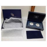 75th Anniv silver American Eagle 2 coin set in US
