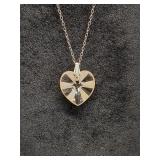 *Vintage sterling silver pendant necklace