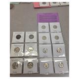 BU nickels and dimes