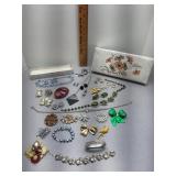 Costume Jewlery: brooches,  earrings & Necklaces