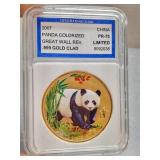 IGS 2007 China Panda Colorized PR70 Limited