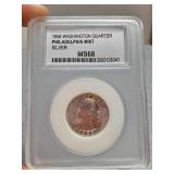 PCC 1958 Washington Quarter silver MS68 p mint