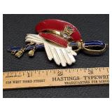 * WWII Little Nemo enameled sweetheart brooch, LN