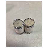 2, $10 rolls of Kennedy half dollars