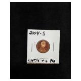 2004 S Lincoln cent uncirculated PQ