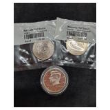 2002 S Kennedy Half 3 coin set proof P&D mints