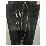 * sterling necklace & earrings