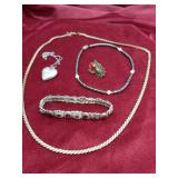 Mom Lockett,  bracelets & angel pin