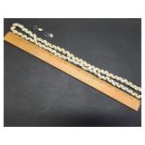 * Vintage cowrie shells necklace & matching