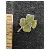 * sterling silver shamrock pin