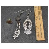 * Harley Davidson earrings
