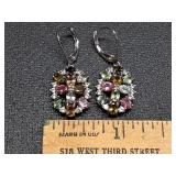* Sterling silver gemstone earrings
