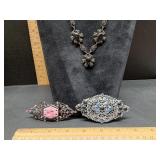 * Vintage style necklace & brooches Sweet Romance