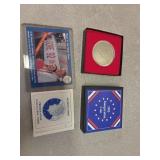 Bill Clinton inauguration coin +card, Hutt river