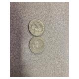 2 Susan B Anthony Dollar coins
