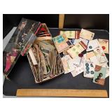 Vintage shoebox full of vintage buttons!