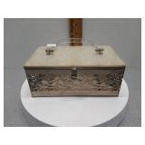 1950s Madwed lucite metal box .